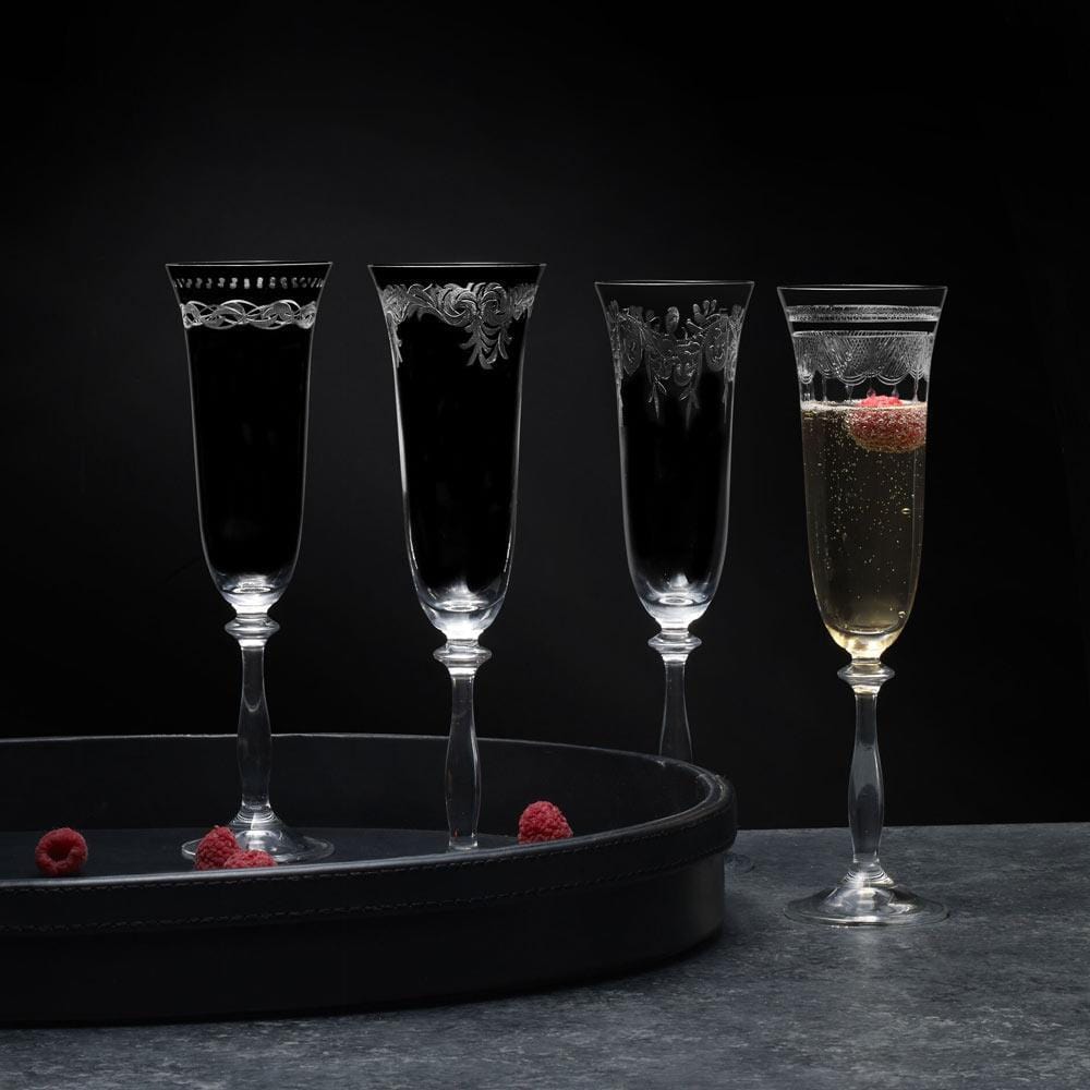 Amelia Set of 4 Flute Glasses Mikasa