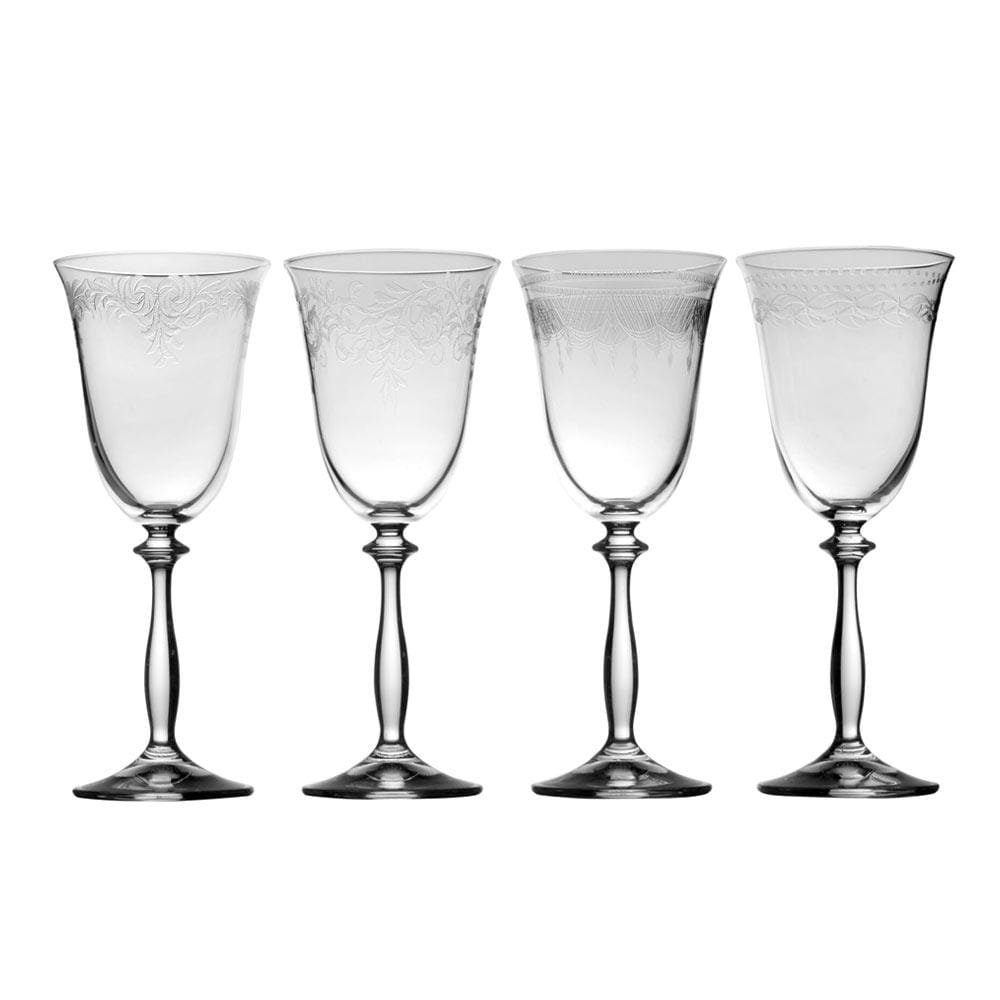 Amelia Set of 4 White Wine Glasses – Mikasa