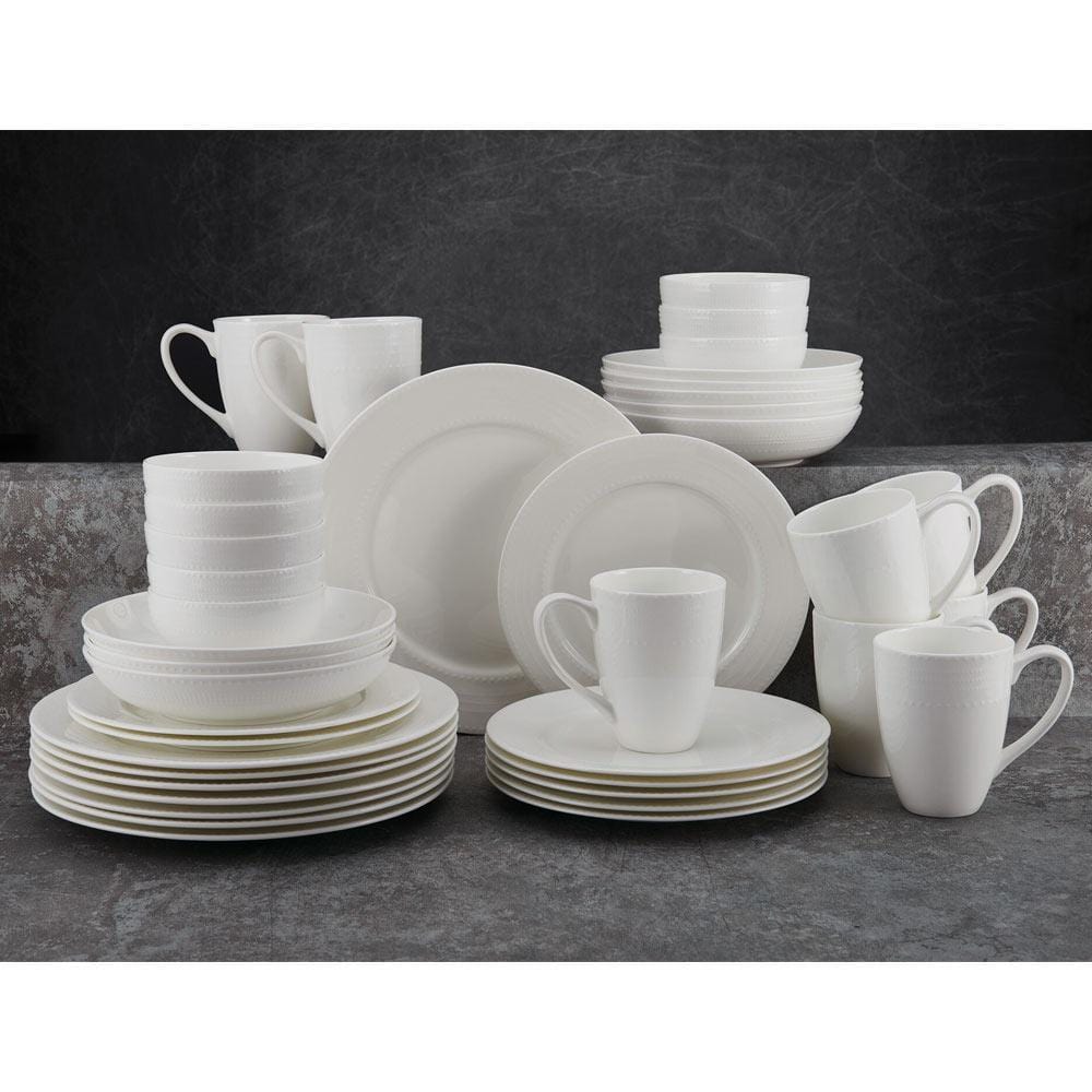 Bella-M 40-Piece Porcelain Dinnerware Set – Nordic Abode