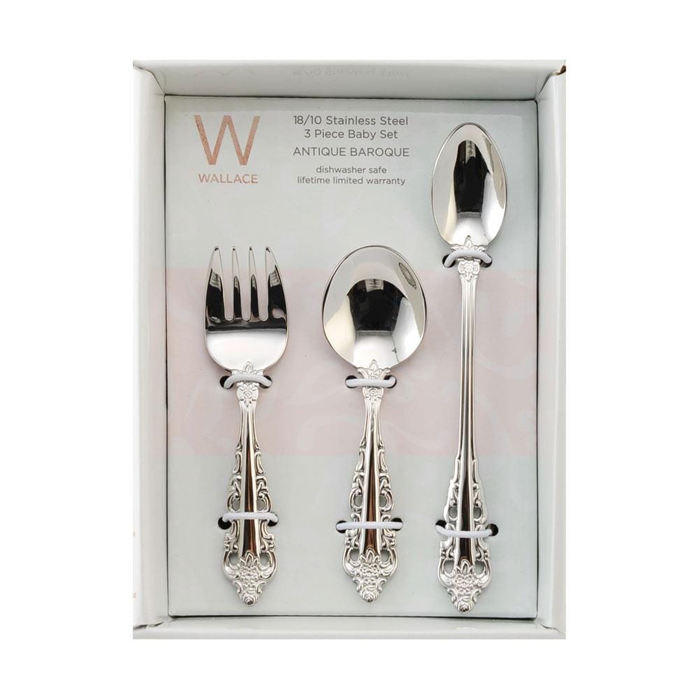 Antique Baroque 3 Piece Baby Feeding Set