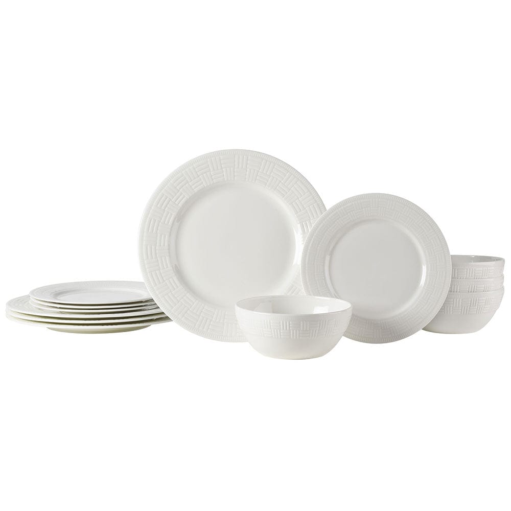 Ashlyn Vegan Bone™ 12 Piece Dinnerware Set, Service for 4