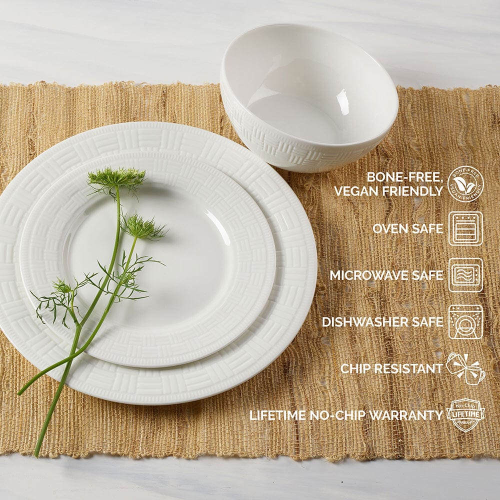 Ashlyn Vegan Bone™ 12 Piece Dinnerware Set, Service for 4