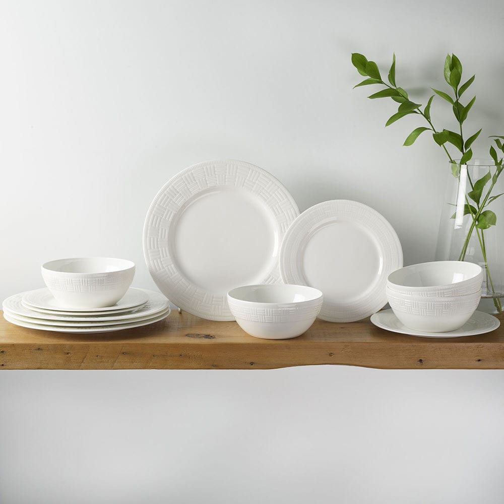 Ashlyn Vegan Bone™ 12 Piece Dinnerware Set, Service for 4