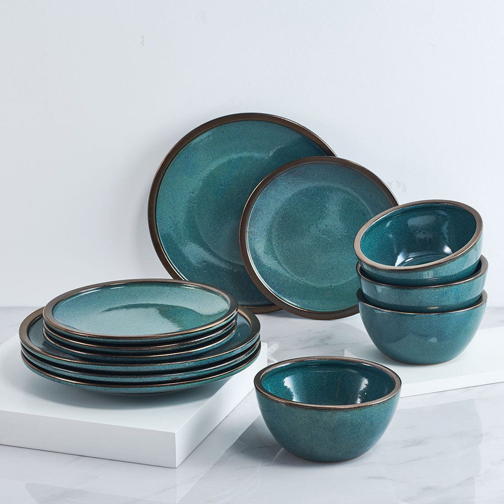 Barrett Green 12 Piece Dinnerware Set, Service for 4 – Mikasa