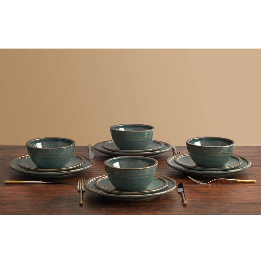 Barrett Green 12 Piece Dinnerware Set, Service for 4