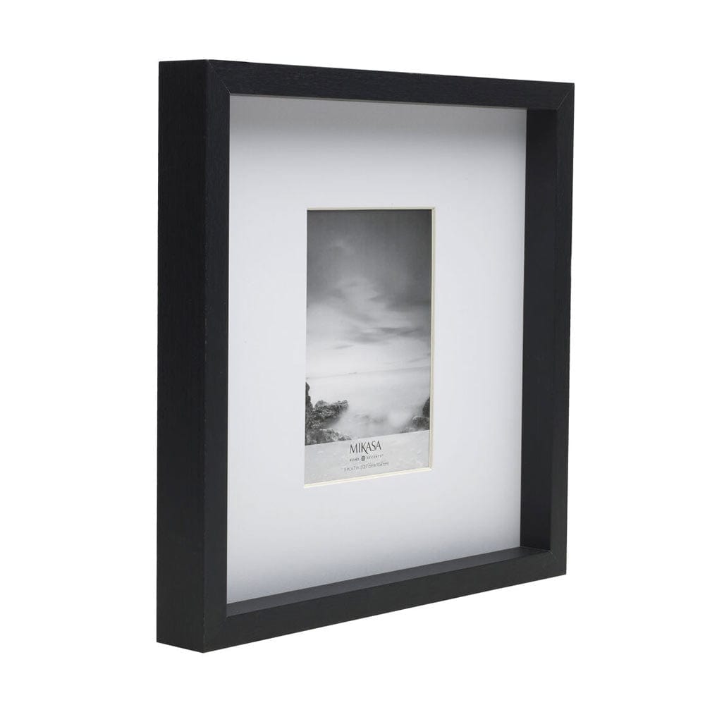 Black 16 x 16 Gallery Frame, Matted to 5 x 7