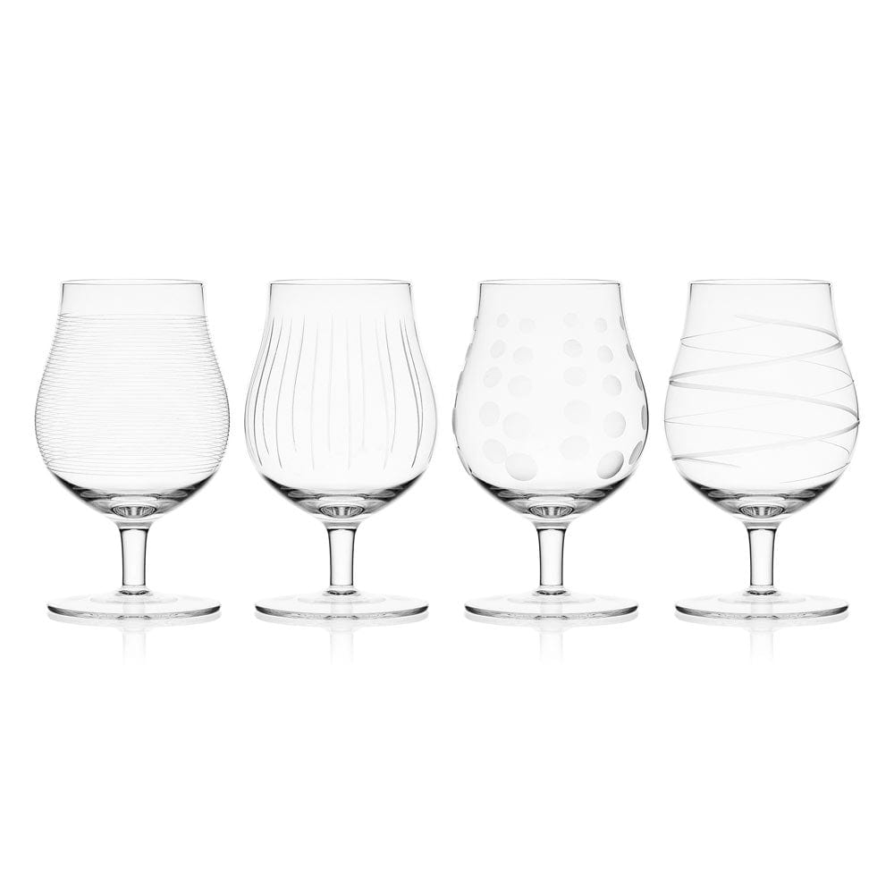 Cheers® Set of 4 Belgian Beer Goblet Glasses