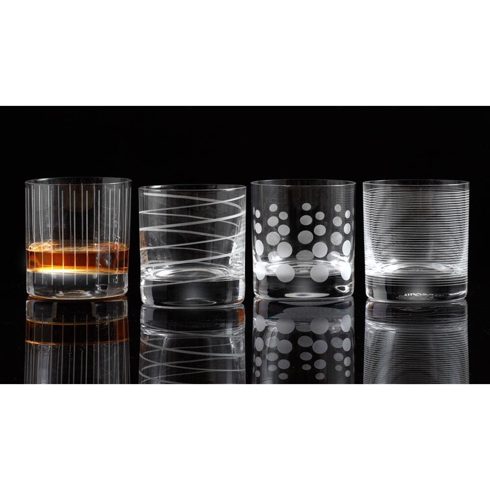 Wesley Set of 4 Double Old Fashioned Whiskey Glasses – Mikasa