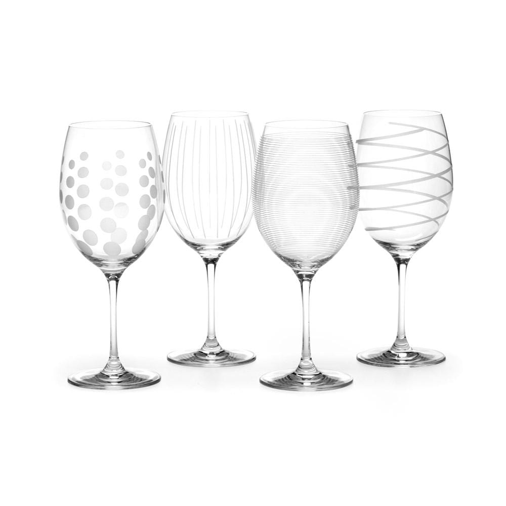 8 Piece Set, Set of 4 of each Monogrammed Pint & Stemless Wine