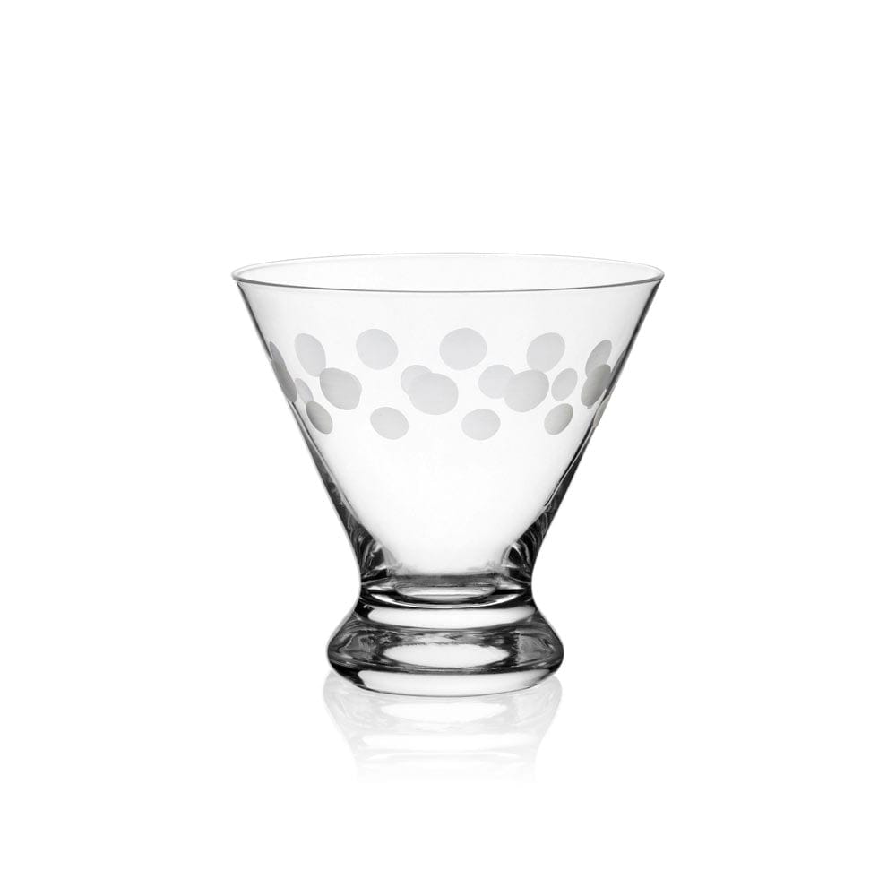 Cheers® Set of 4 Stemless Martini Glasses