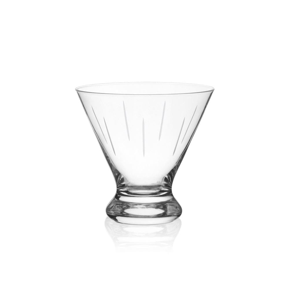 Cheers® Set of 4 Stemless Martini Glasses