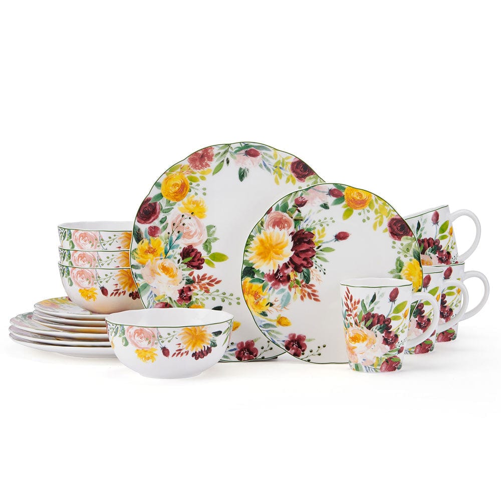 Clara 16 Piece Dinnerware Set, Service for 4