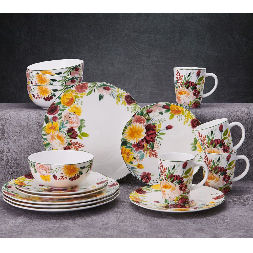 Clara 16 Piece Dinnerware Set, Service for 4