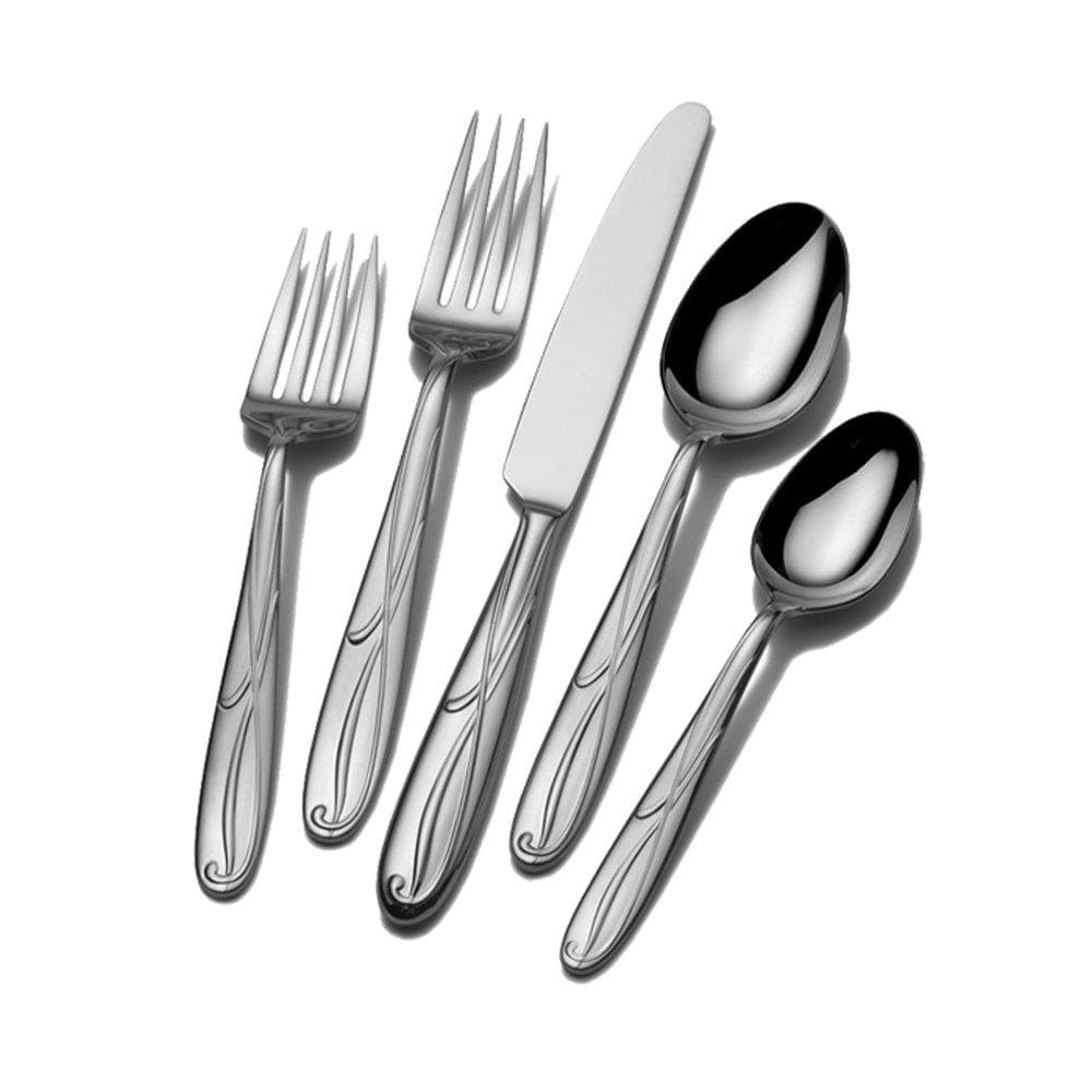 Cocoa Blossom 65 Piece Flatware Set, Service for 12