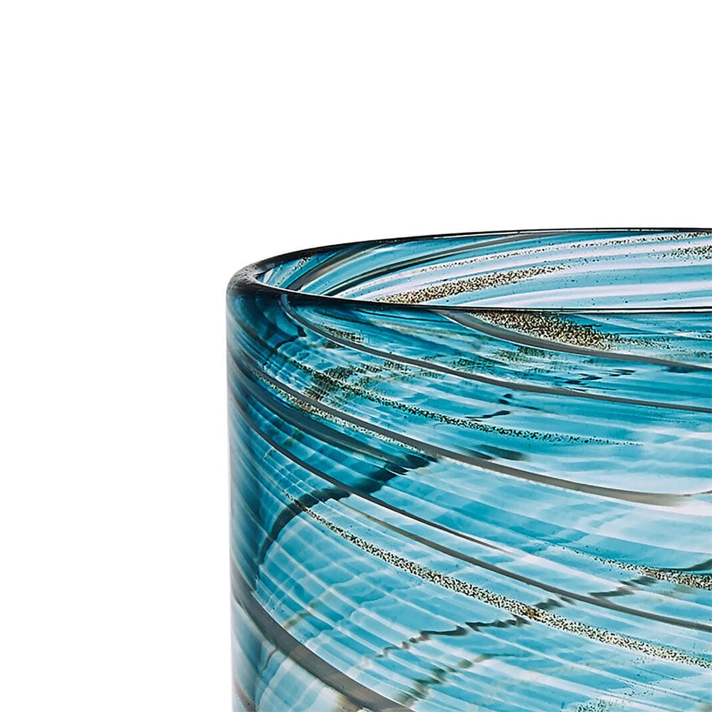 Color Swirl Set of 4 Double Old Fashioned Glasses