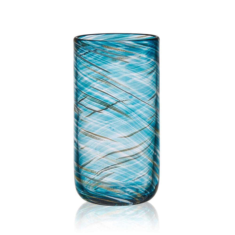 Color Swirl Set of 4 Highball Glasses