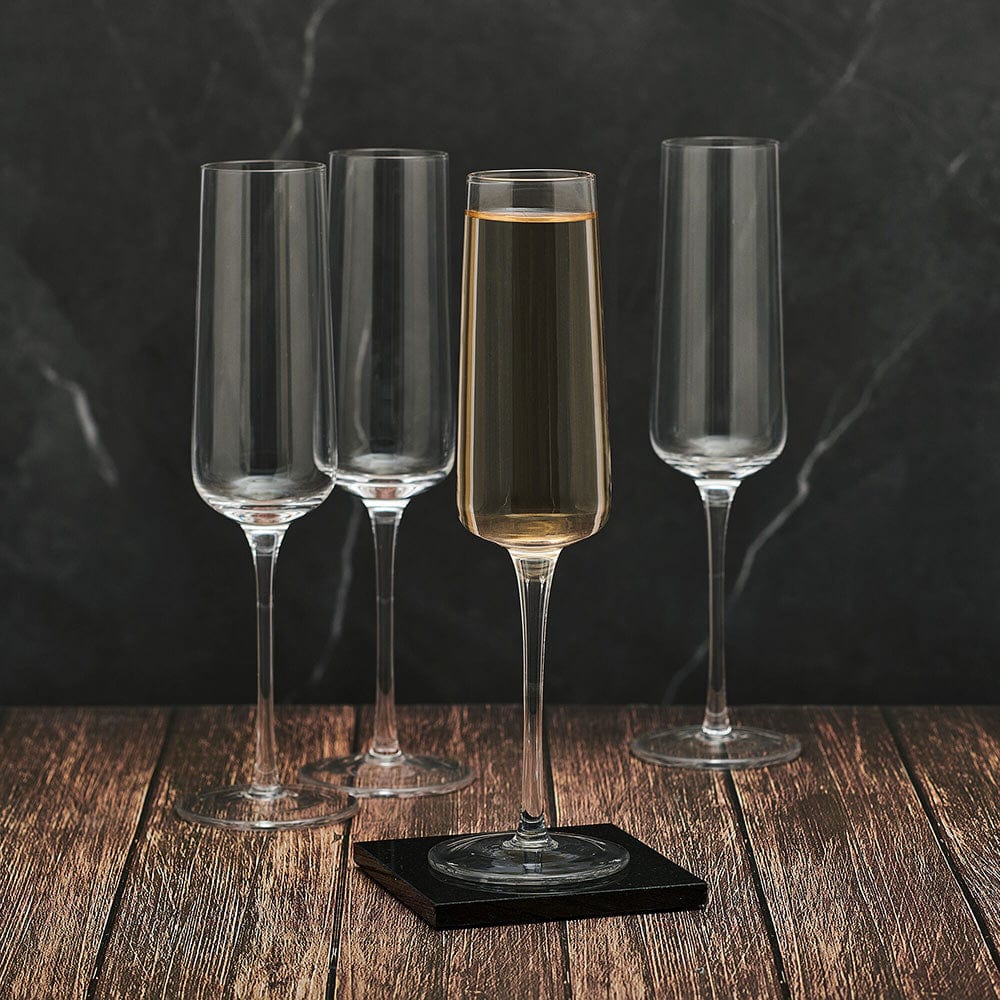 Cora Set of 4 Flute Glasses