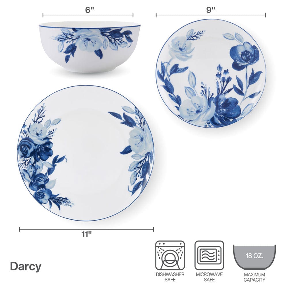 Darcy 12 Piece Dinnerware Set, Service for 4