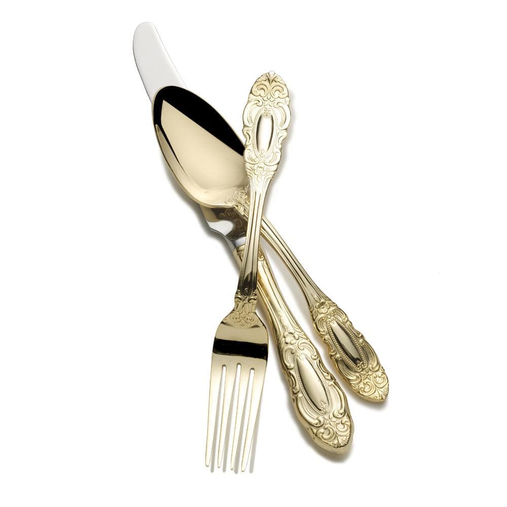 Duchess Gold Plated 65 Piece Flatware Set