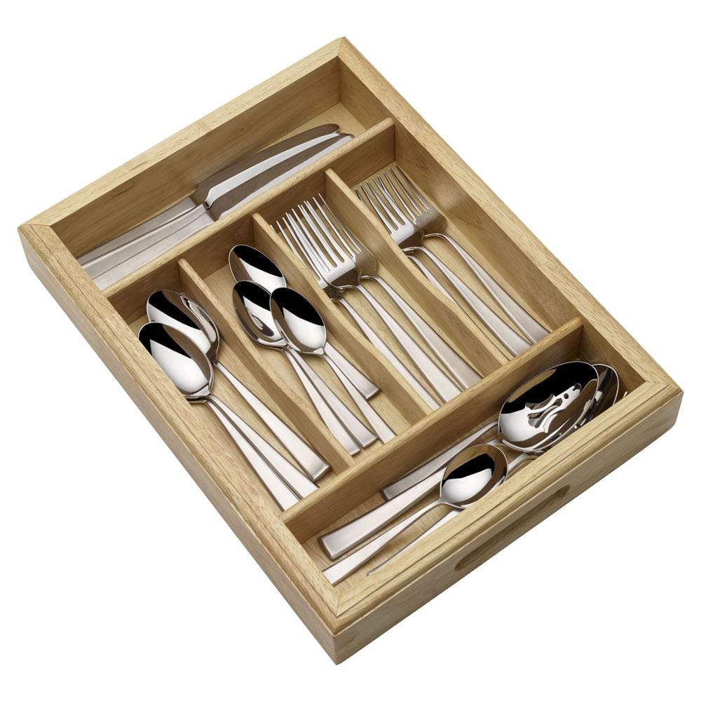 Essex Satin 65 Piece Flatware Set, Service for 12
