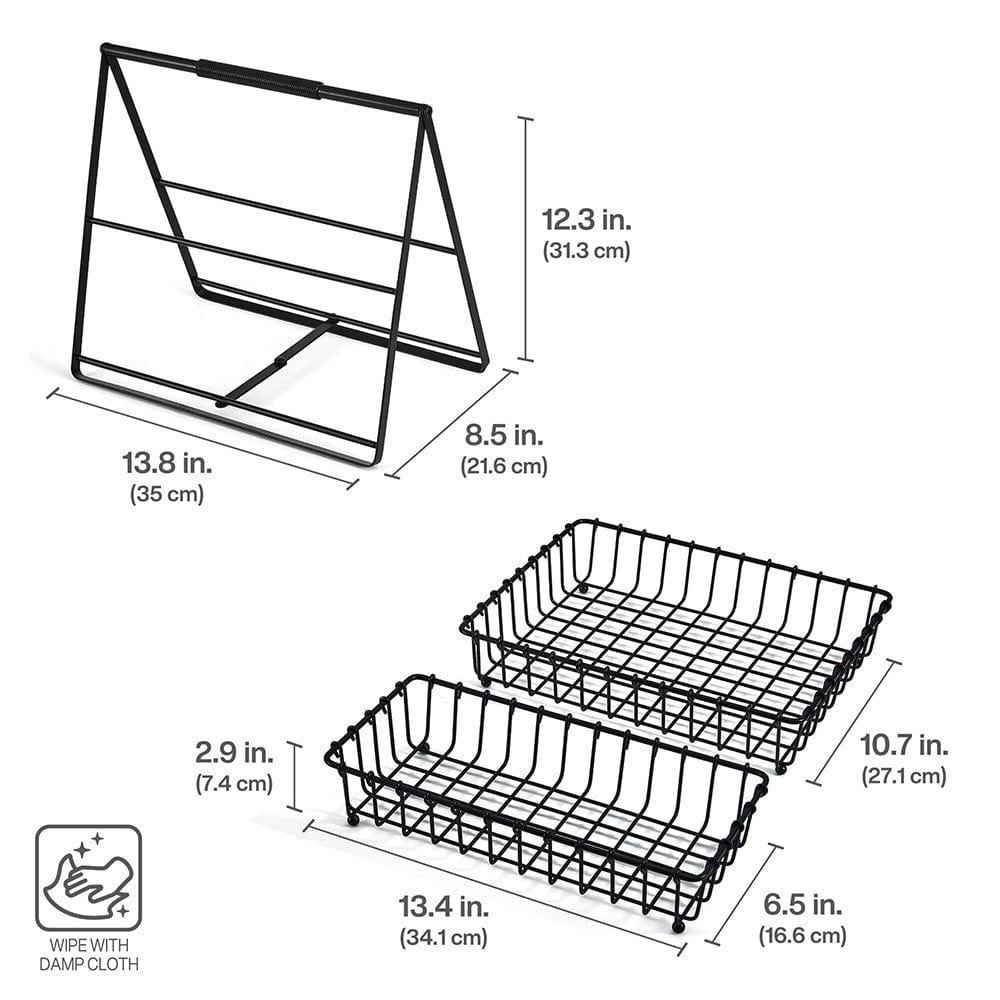 Flax 2 Tier Storage Basket