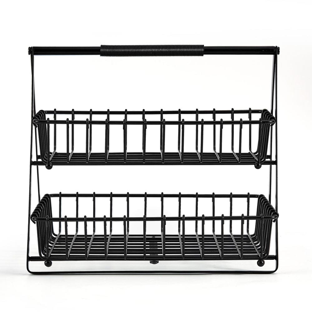 Flax 2 Tier Storage Basket