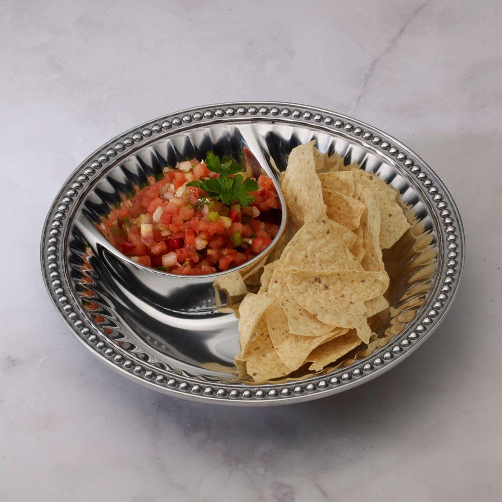 Flutes & Pearls Small Chip & Dip