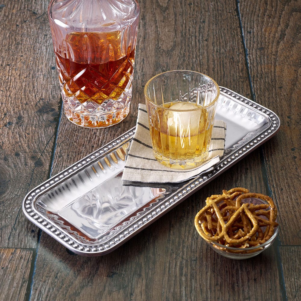 Flutes & Pearls Rectangular Tray