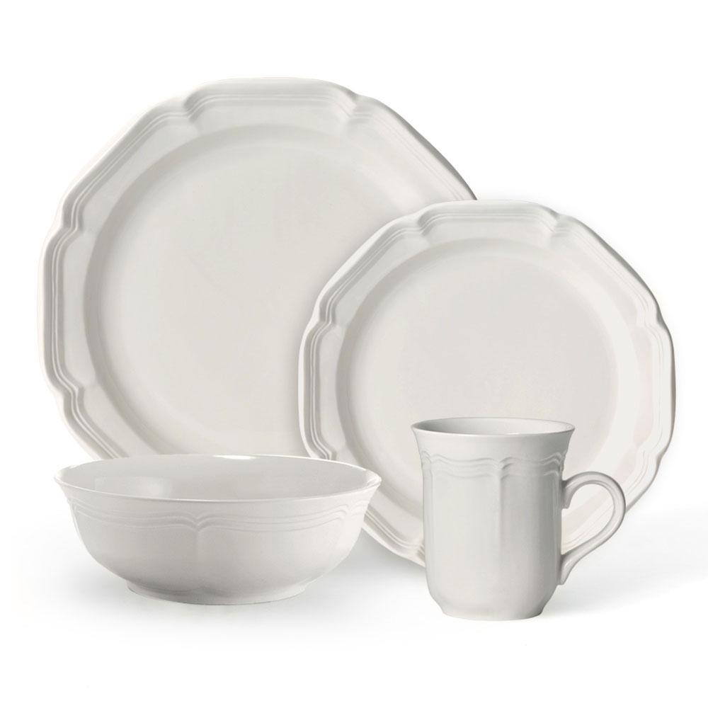KIVY Set de vaisselle en faïence pour 4 personnes [4 x 27 cm + 4 x 22 KIVY Set de vaisselle en faïence pour 4 personnes [4 x 27 cm + 4 x 22