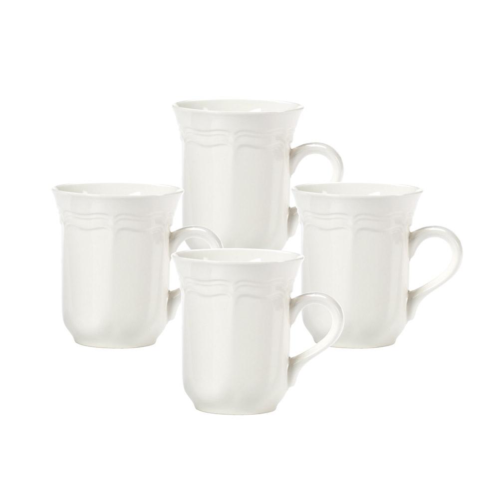 big french coffee cups French Countryside Set of 4 Cappuccino Mugs