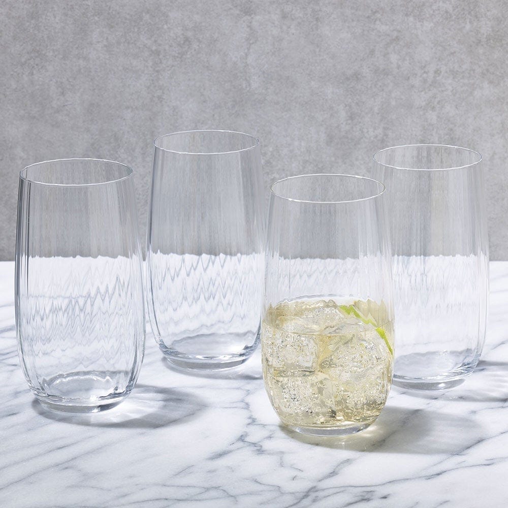 Gail Optic Set of 4 Highball Glasses