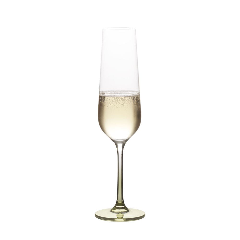 Gianna Ombre Sage Set of 4 Flute Glasses