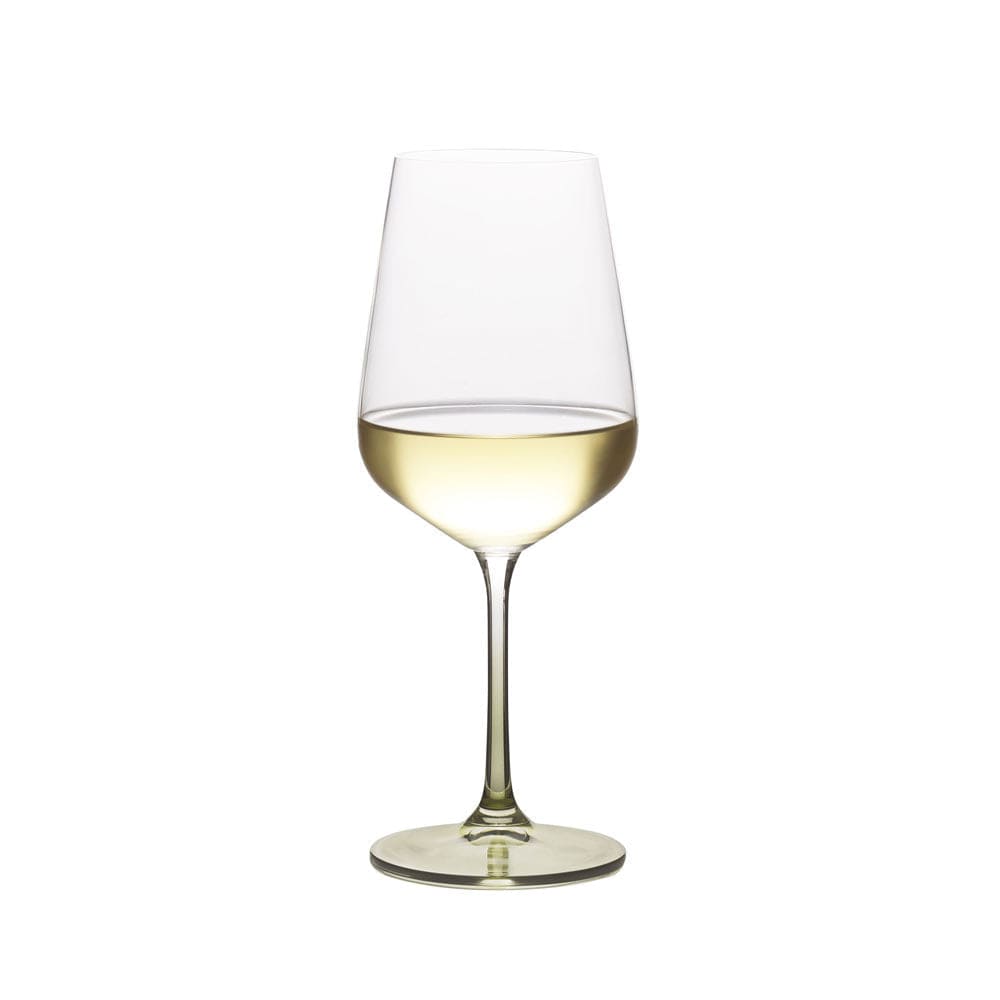Gianna Ombre Sage Set of 4 White Wine Glasses