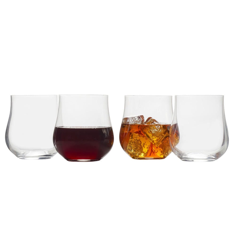 Grace Set of 4 Double Old Fashioned Whiskey Glasses