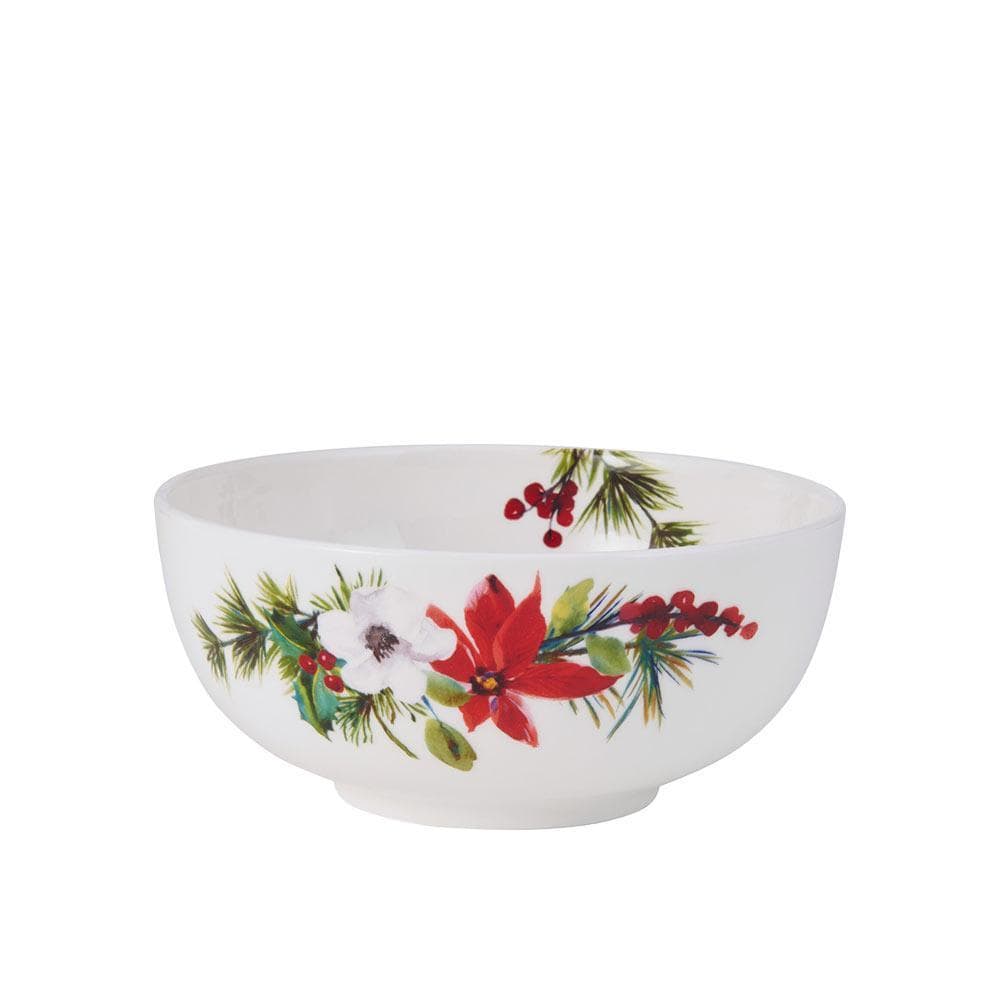 Hope Joy Poinsettia 16 Piece Dinnerware Set, Service for 4