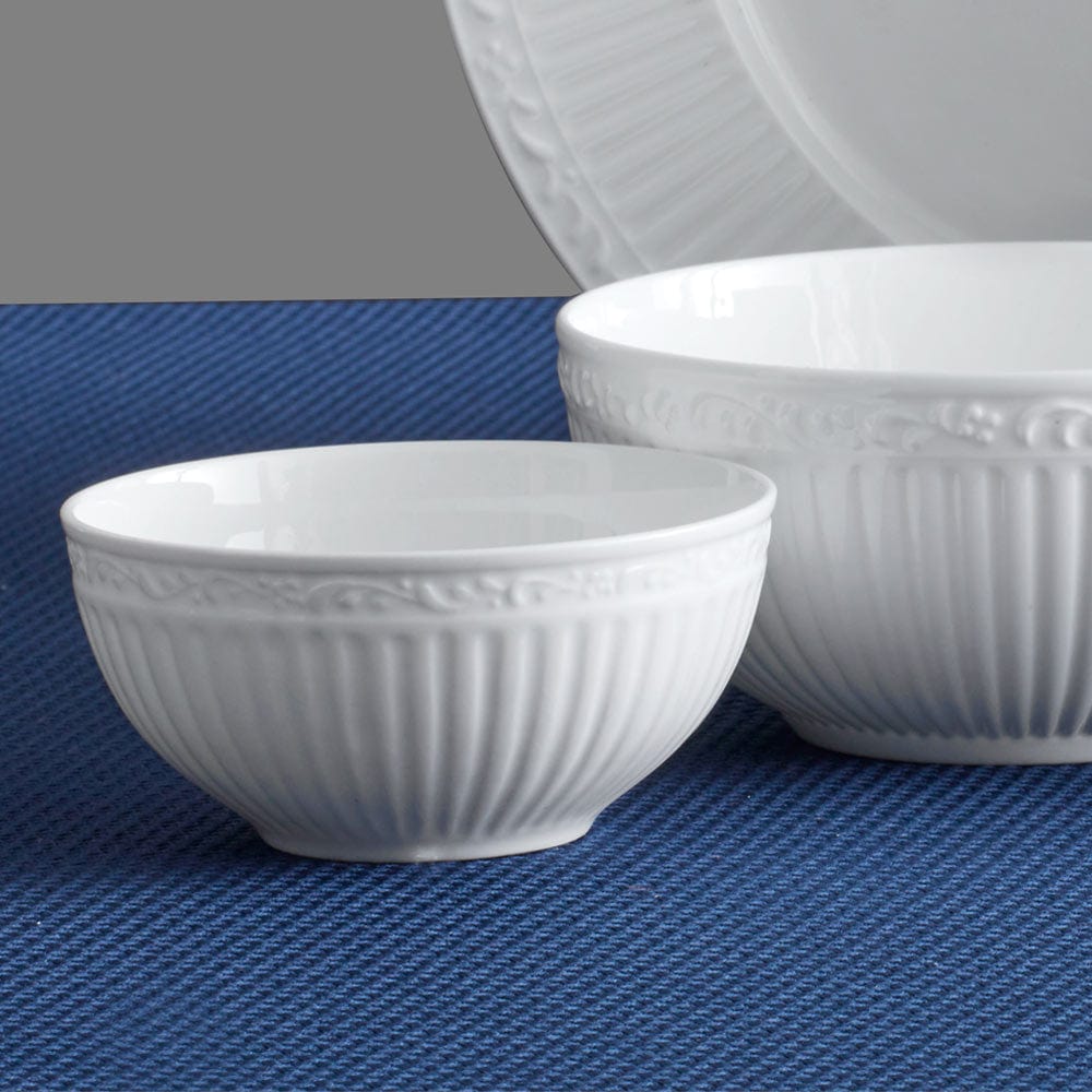 Countryside White Bone China Fruit Bowl