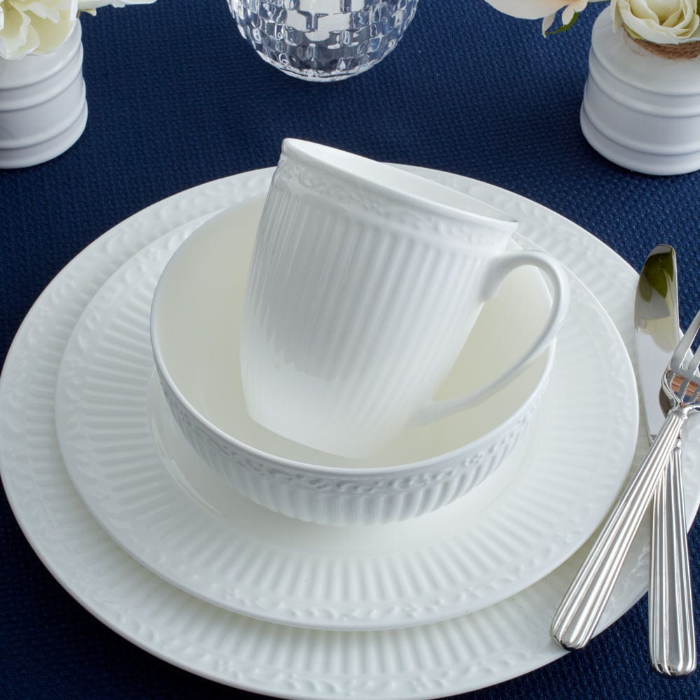 Countryside White Bone China Mug