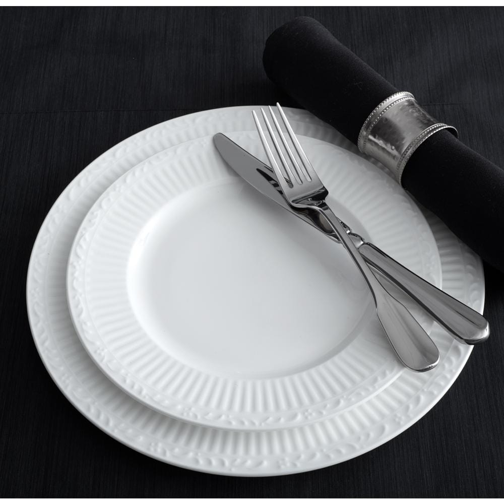 Countryside White Bone China Salad Plate