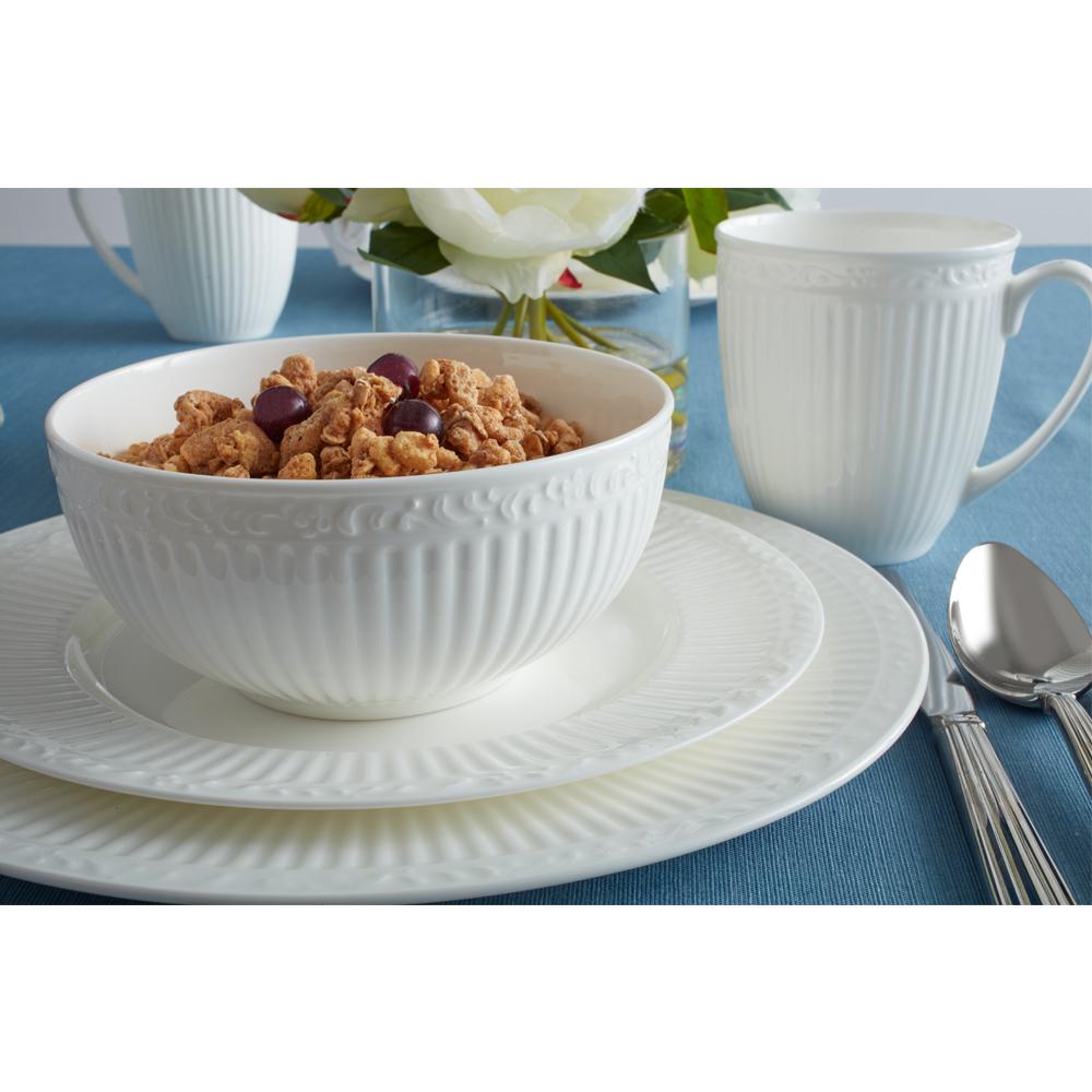 Countryside White Bone China Soup Cereal Bowl