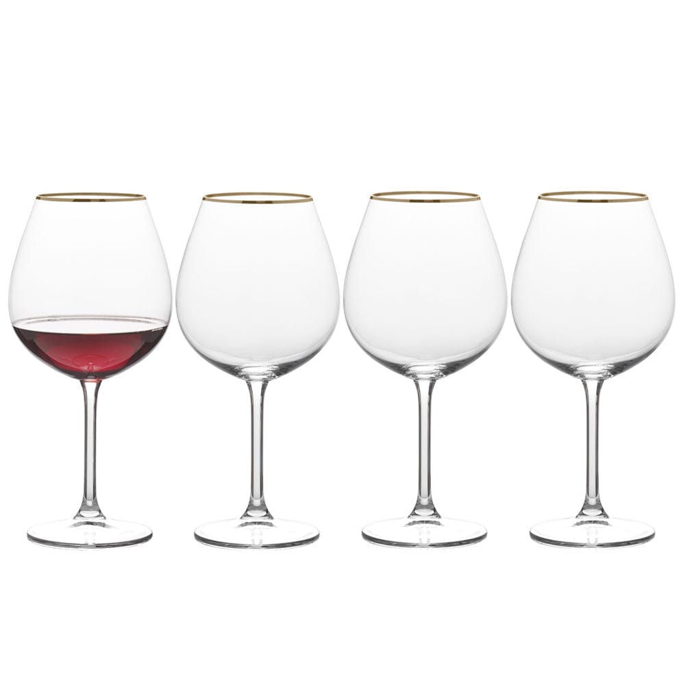 Julie Gold Set of 4 Red Wine Glasses