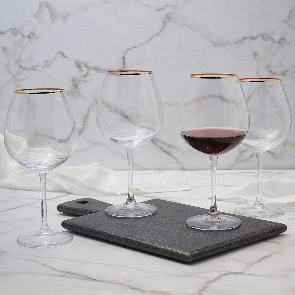 Julie Gold Set of 4 Red Wine Glasses