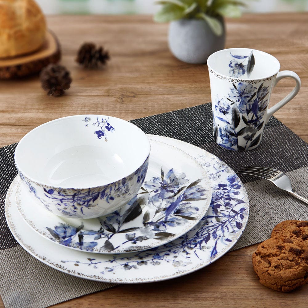 Kaia Platinum Set of 4 Dinner Plates