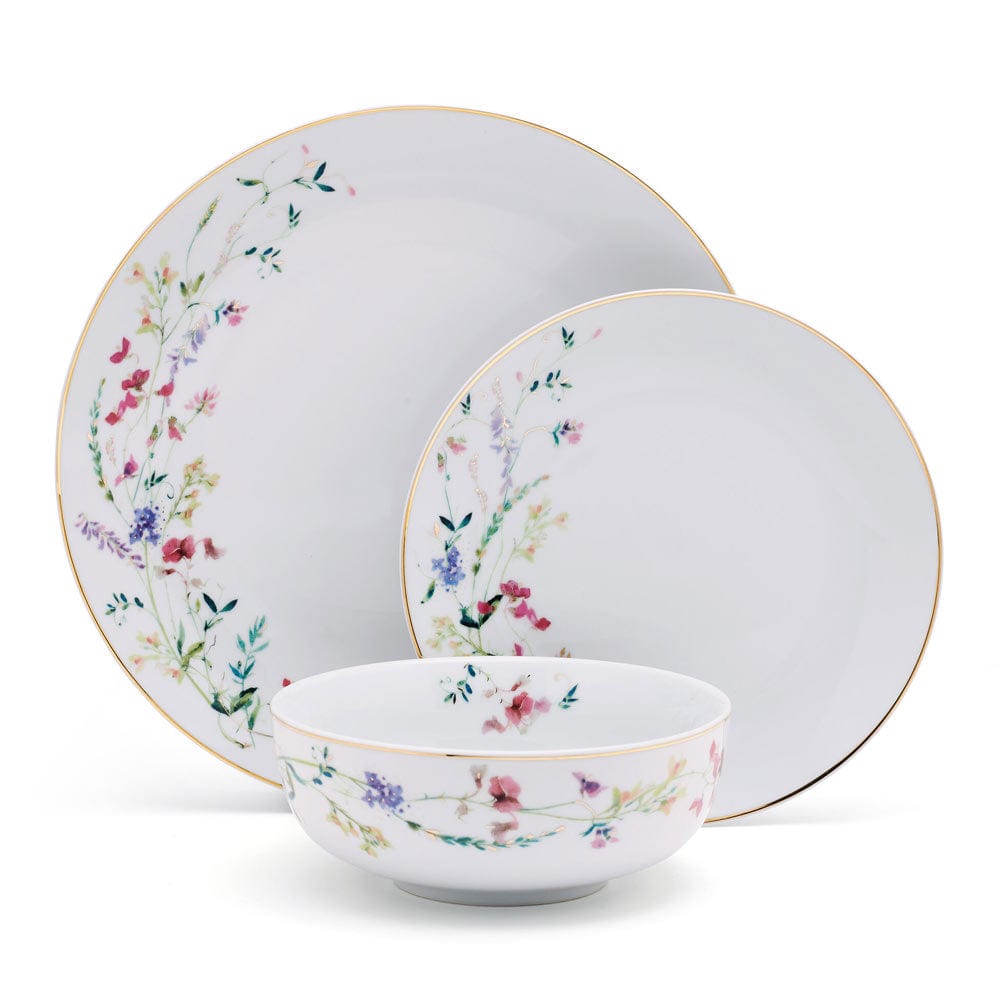 Kalina Gold 24 Piece Dinnerware Set, Service for 8
