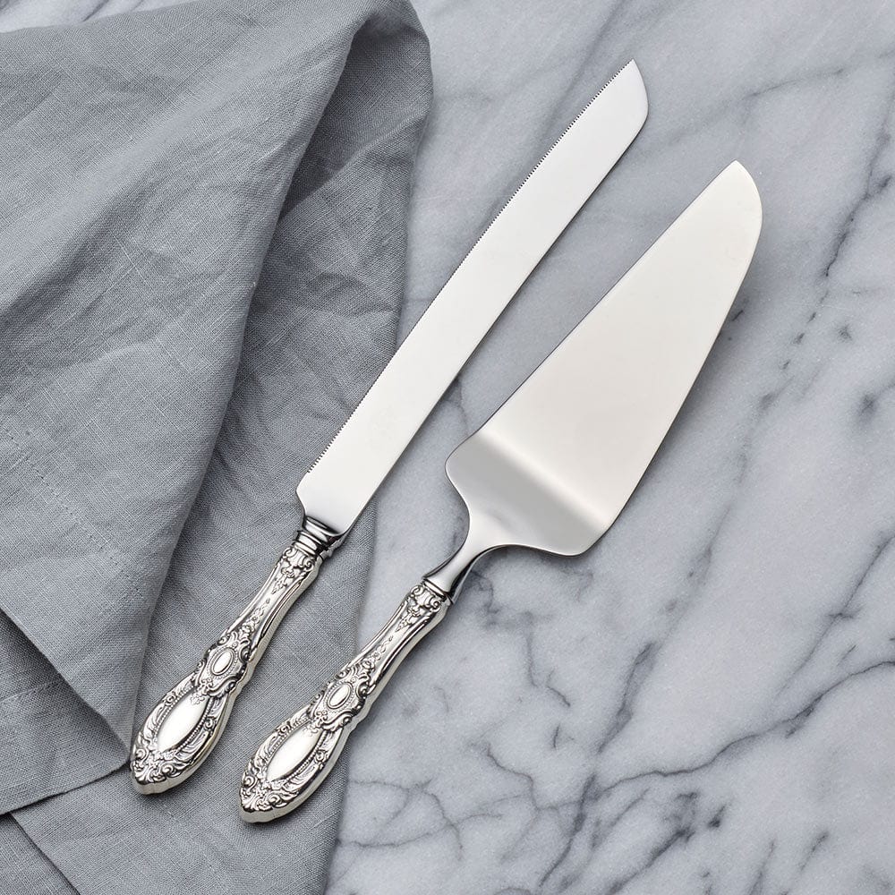 King Richard Sterling Wedding Cake Knife and Server Set