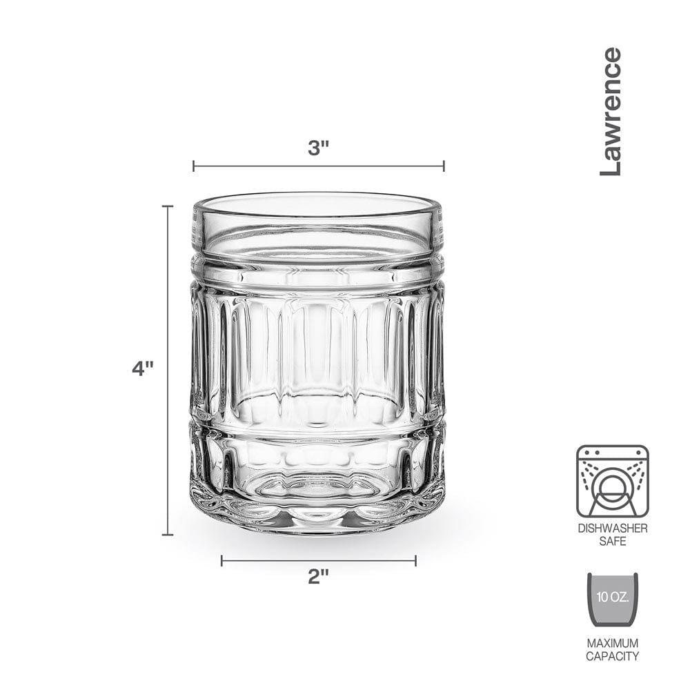 Lawrence Set of 4 Double Old Fashioned Whiskey Glasses