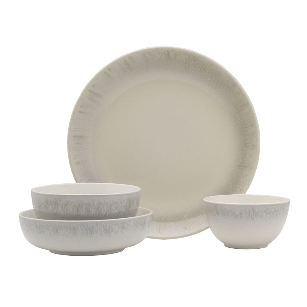 Logan Grey 32 Piece Dinnerware Set, Service for 8
