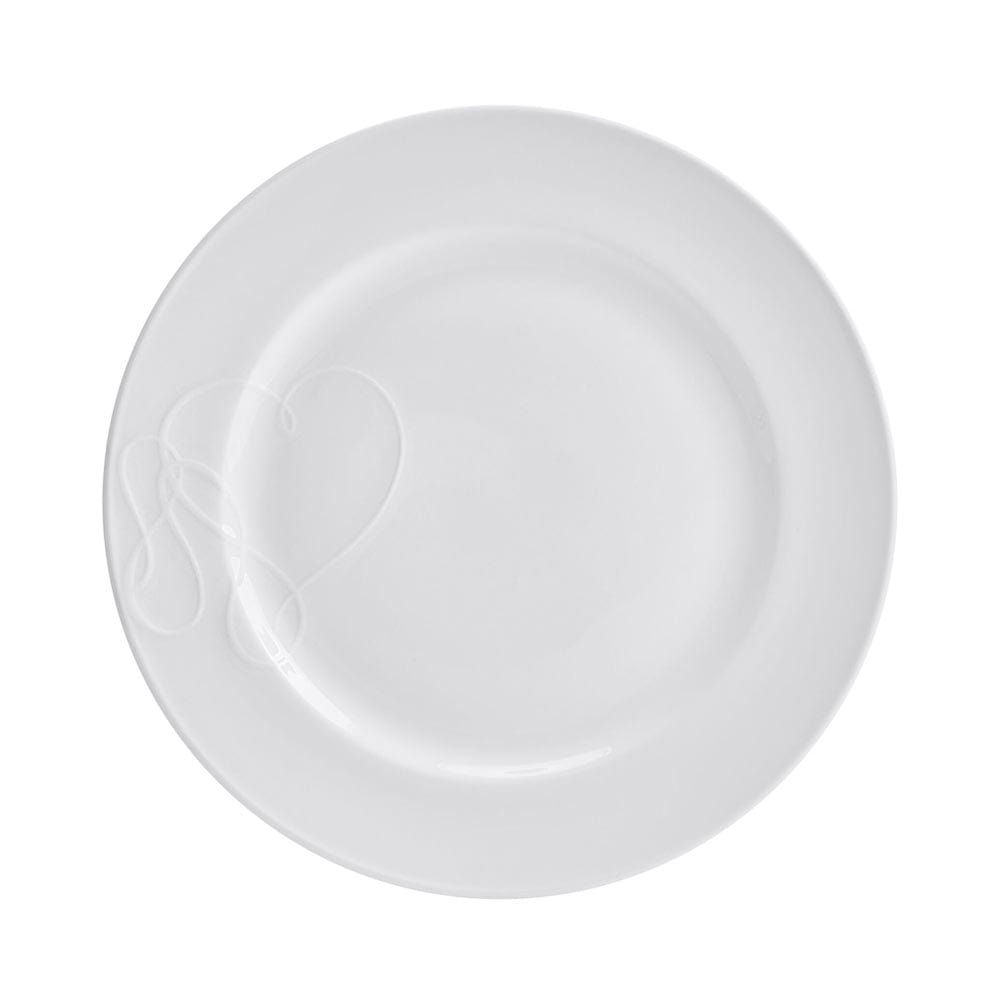 Love Story White 18 Piece Dinnerware Set, Service for 6