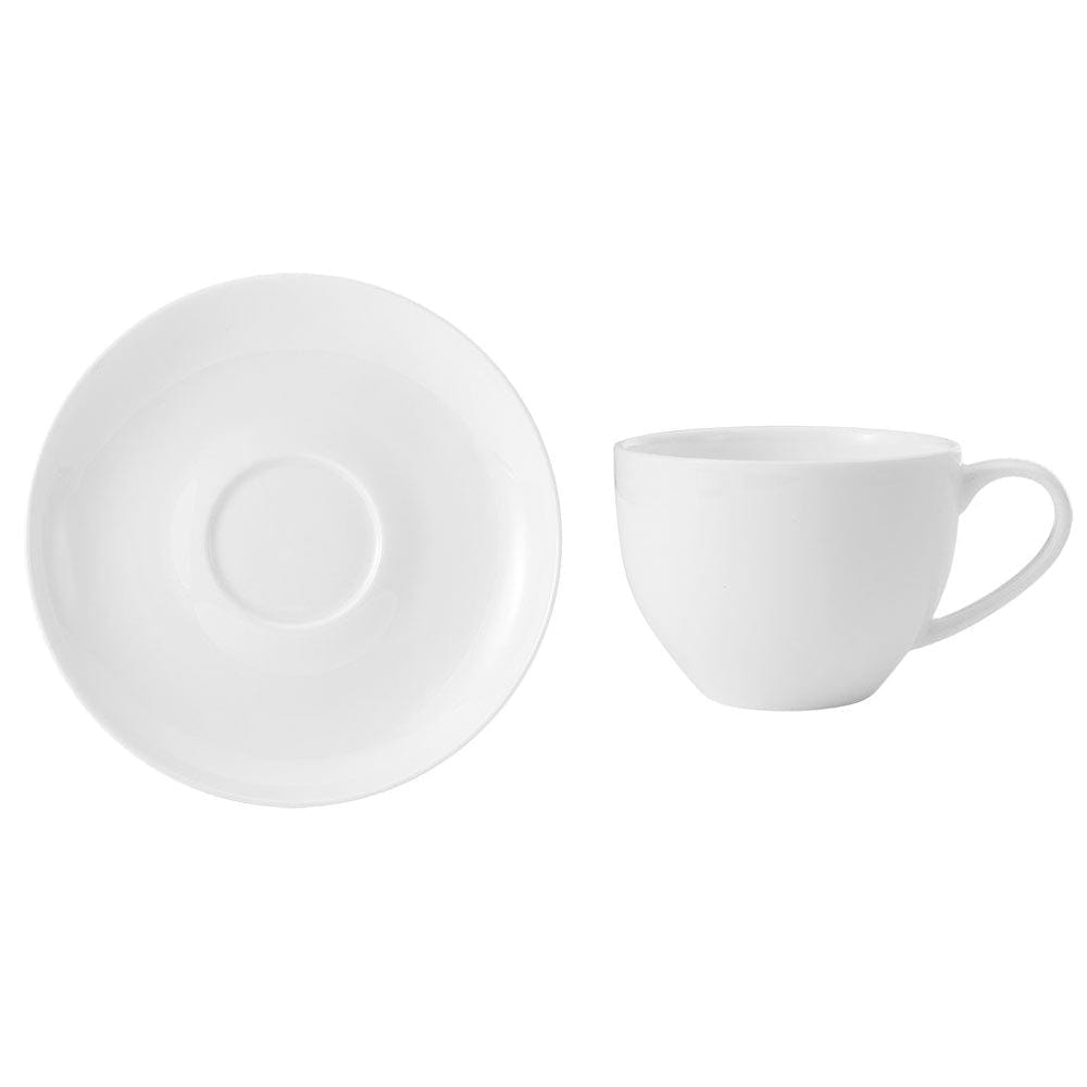 Lucerne White Tea Cup and Saucer