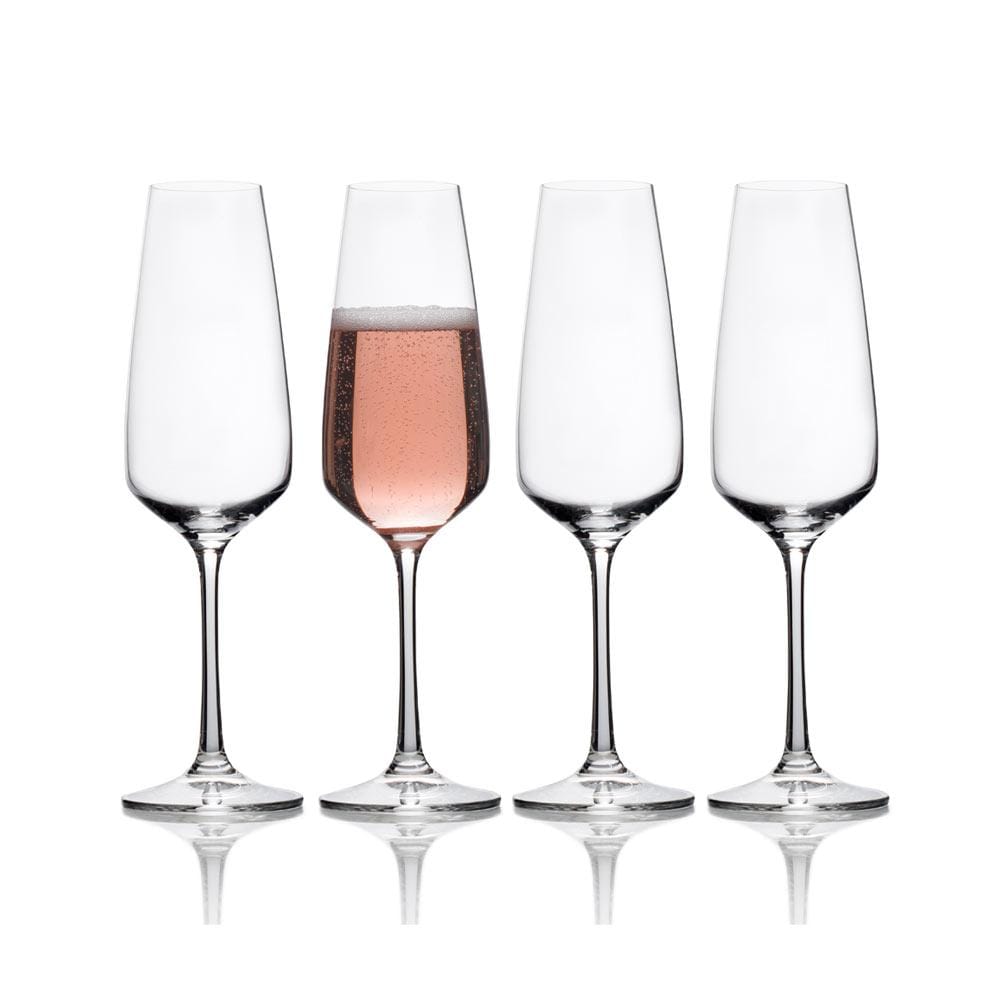 Mikasa 5191918 Champagne Flutes Julie 8 oz Clear Crystal Clear