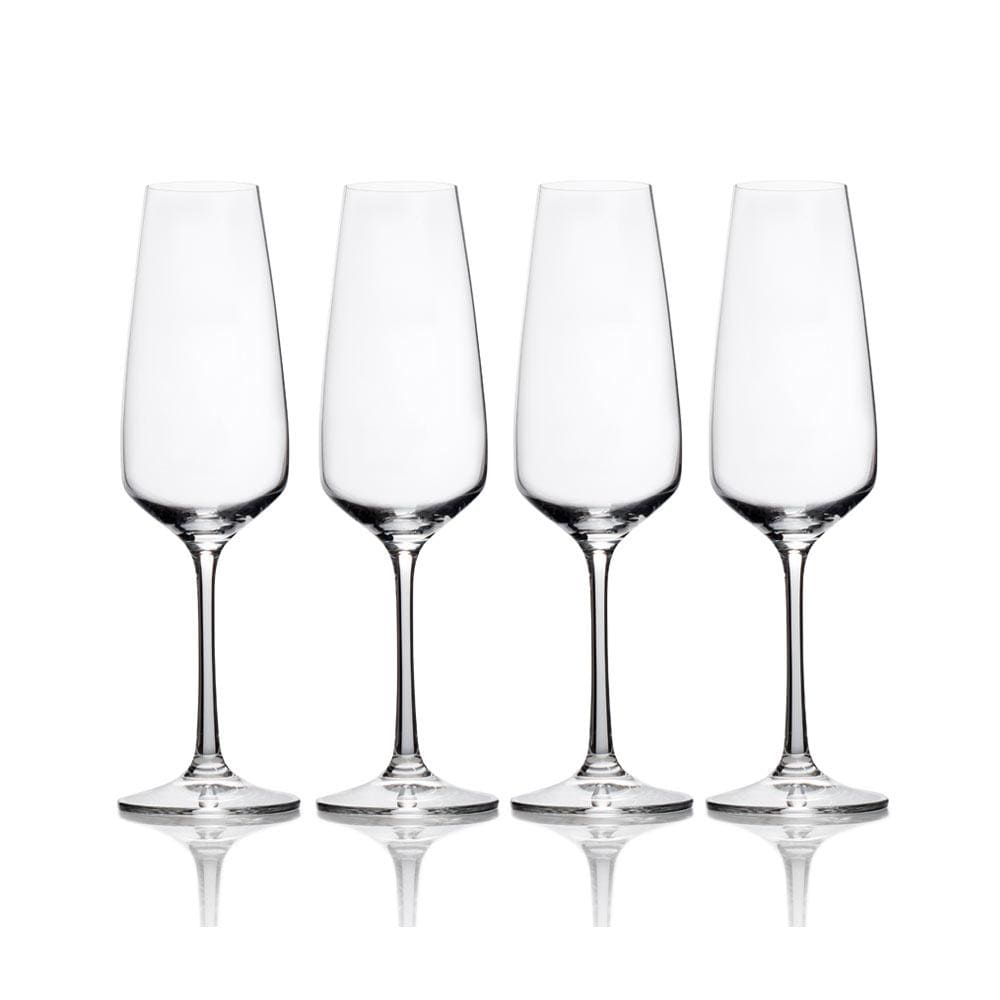 Melody Set of 4 Champagne Flute Glasses